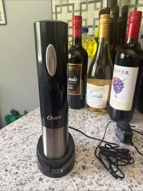 Oster Black and Silver Corded Electric Wine Opener